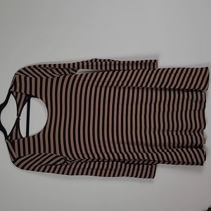 Altar'd State flowy striped long sleeve swing dress